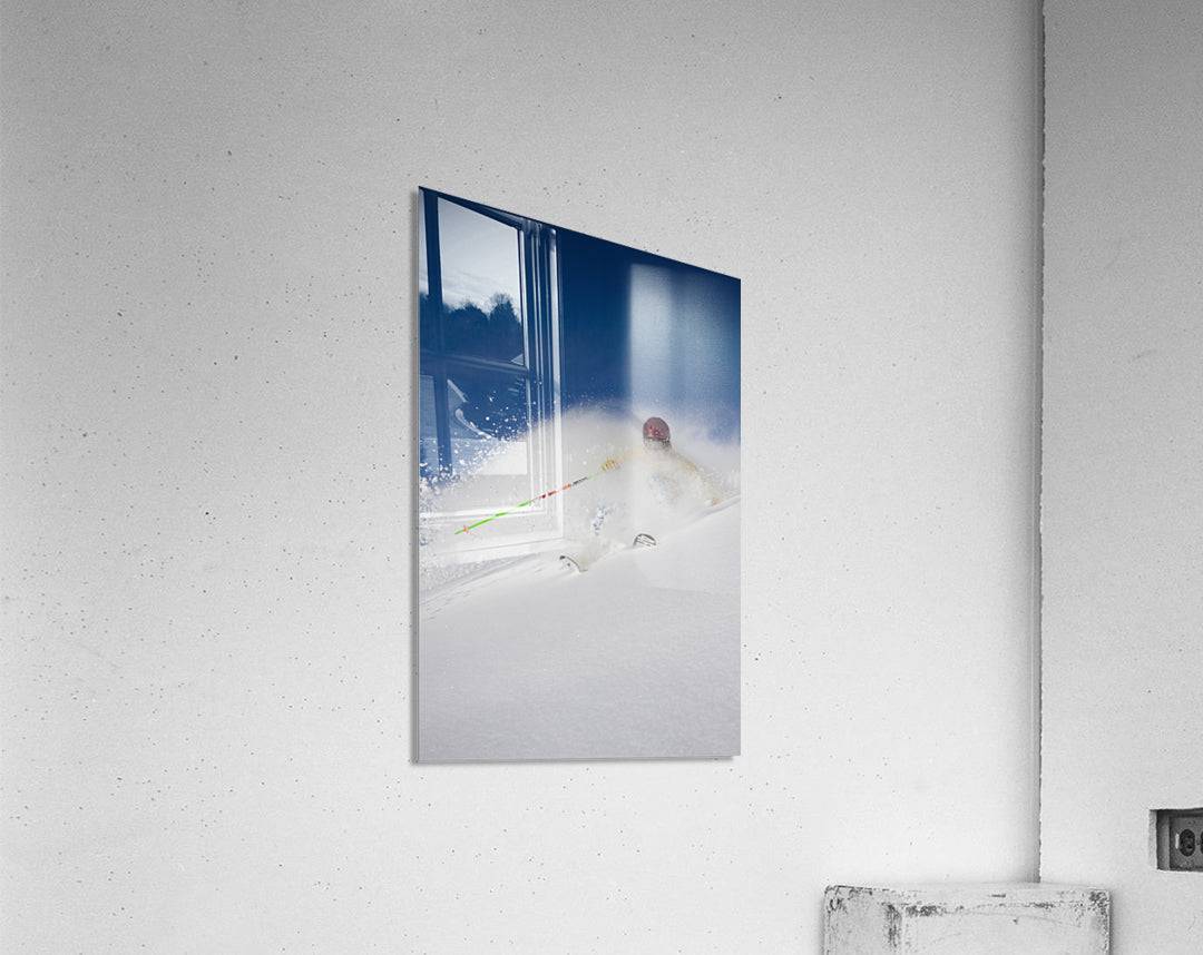 Downhill Skier In The Backcountry Of Alyeska Resort - Powderaddicts