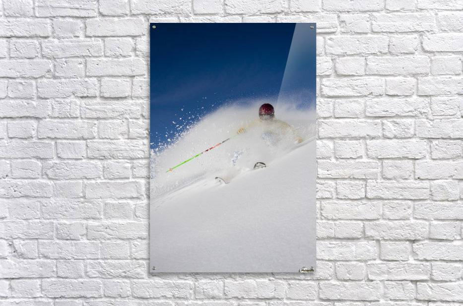 Downhill Skier In The Backcountry Of Alyeska Resort - Powderaddicts