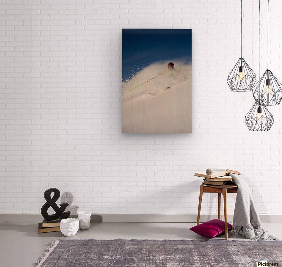 Downhill Skier In The Backcountry Of Alyeska Resort - Powderaddicts