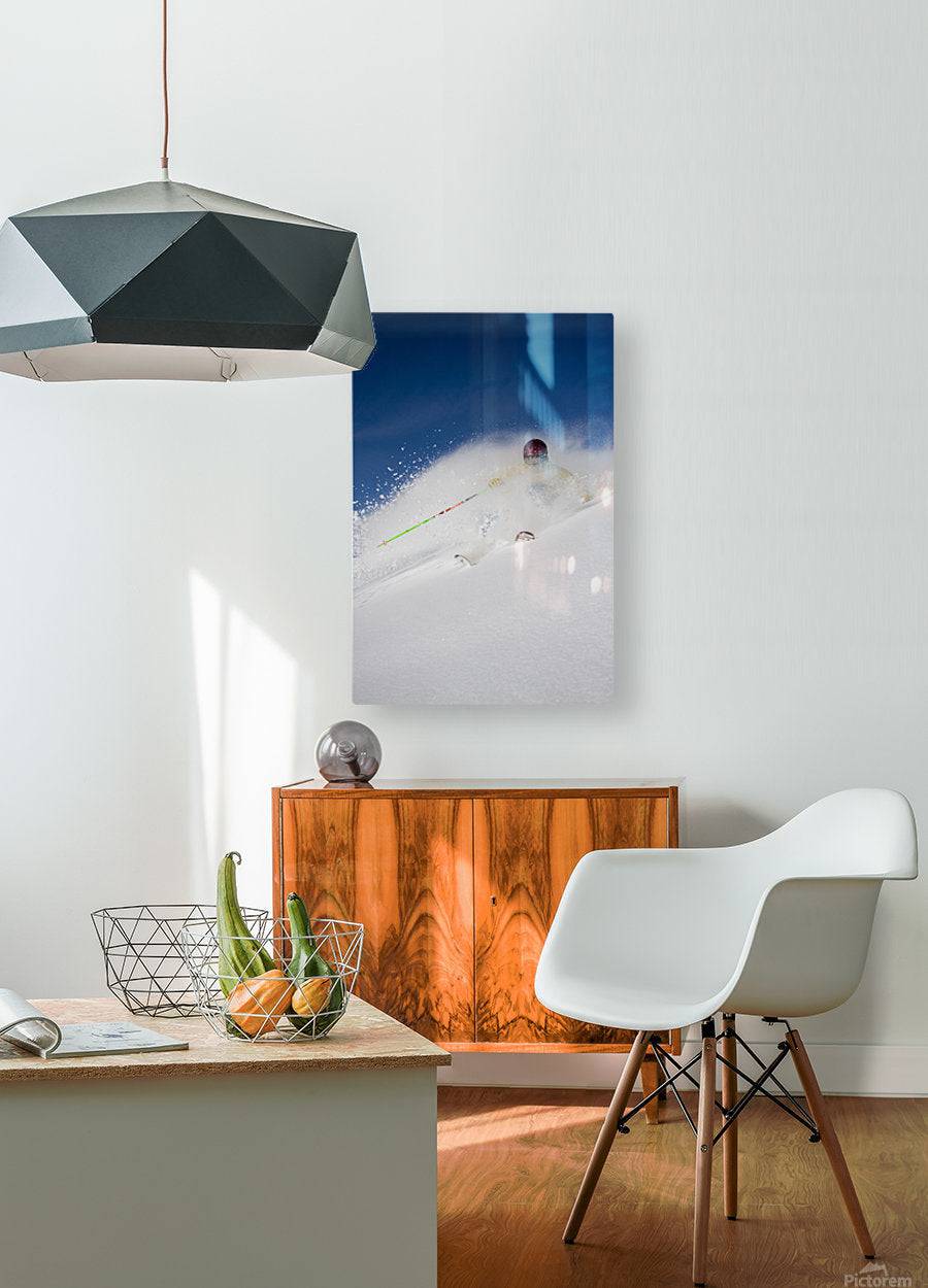 Downhill Skier In The Backcountry Of Alyeska Resort - Powderaddicts