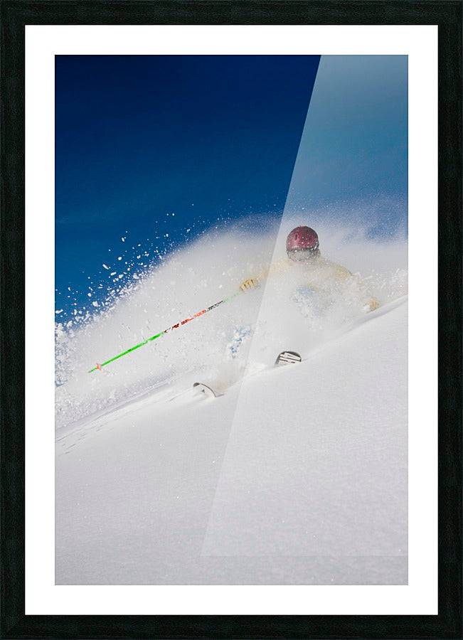 Downhill Skier In The Backcountry Of Alyeska Resort - Powderaddicts