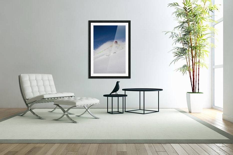 Downhill Skier In The Backcountry Of Alyeska Resort - Powderaddicts