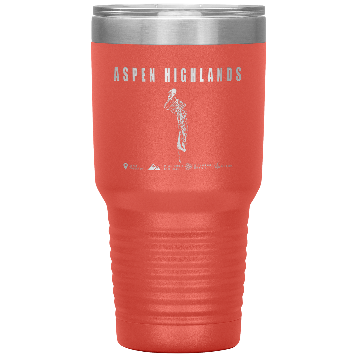 Aspen Highlands, Colorado Ski Resort 30oz Tumbler - Powderaddicts