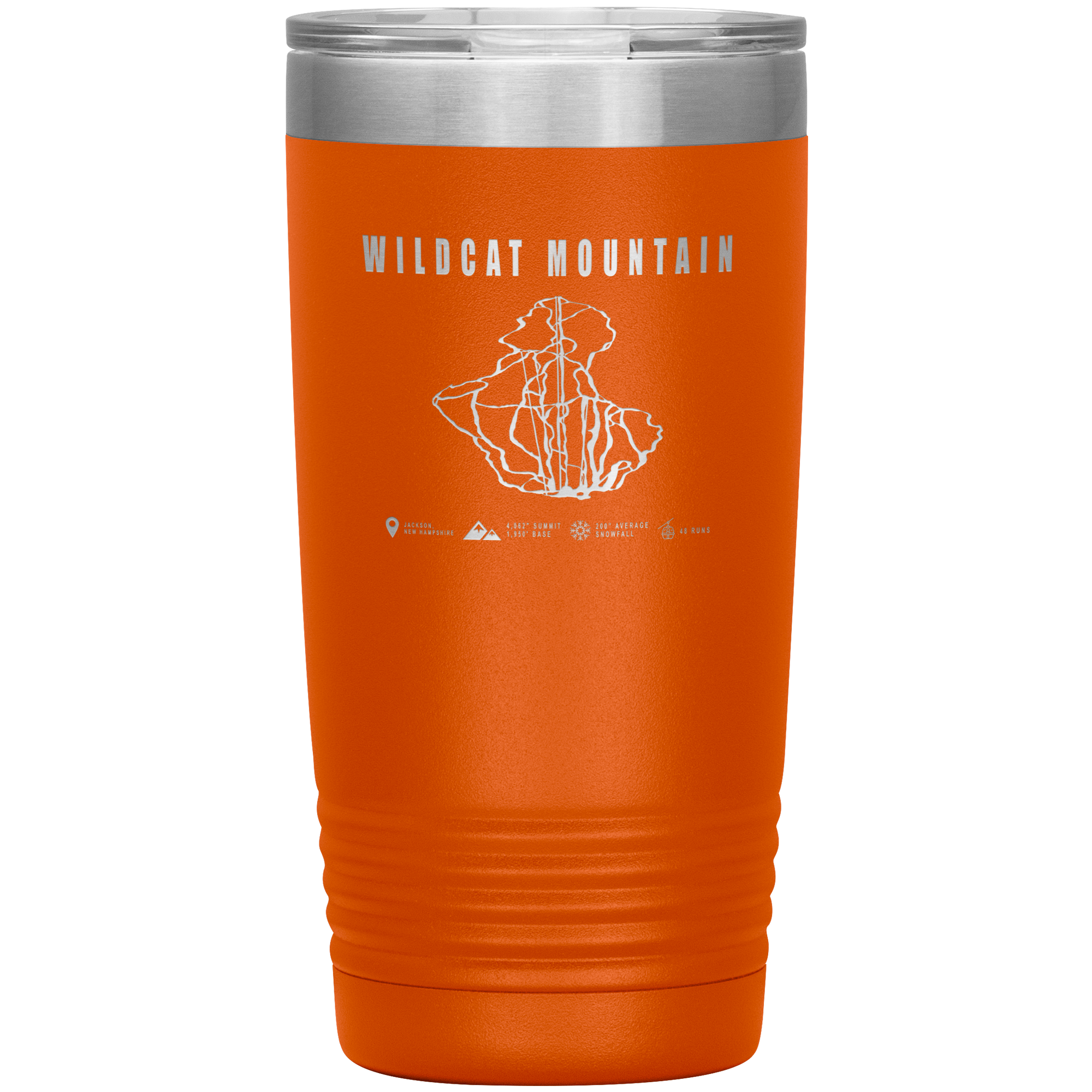 Wildcat Mountain, New Hampshire Ski Trail Map 20oz Tumbler - Powderaddicts