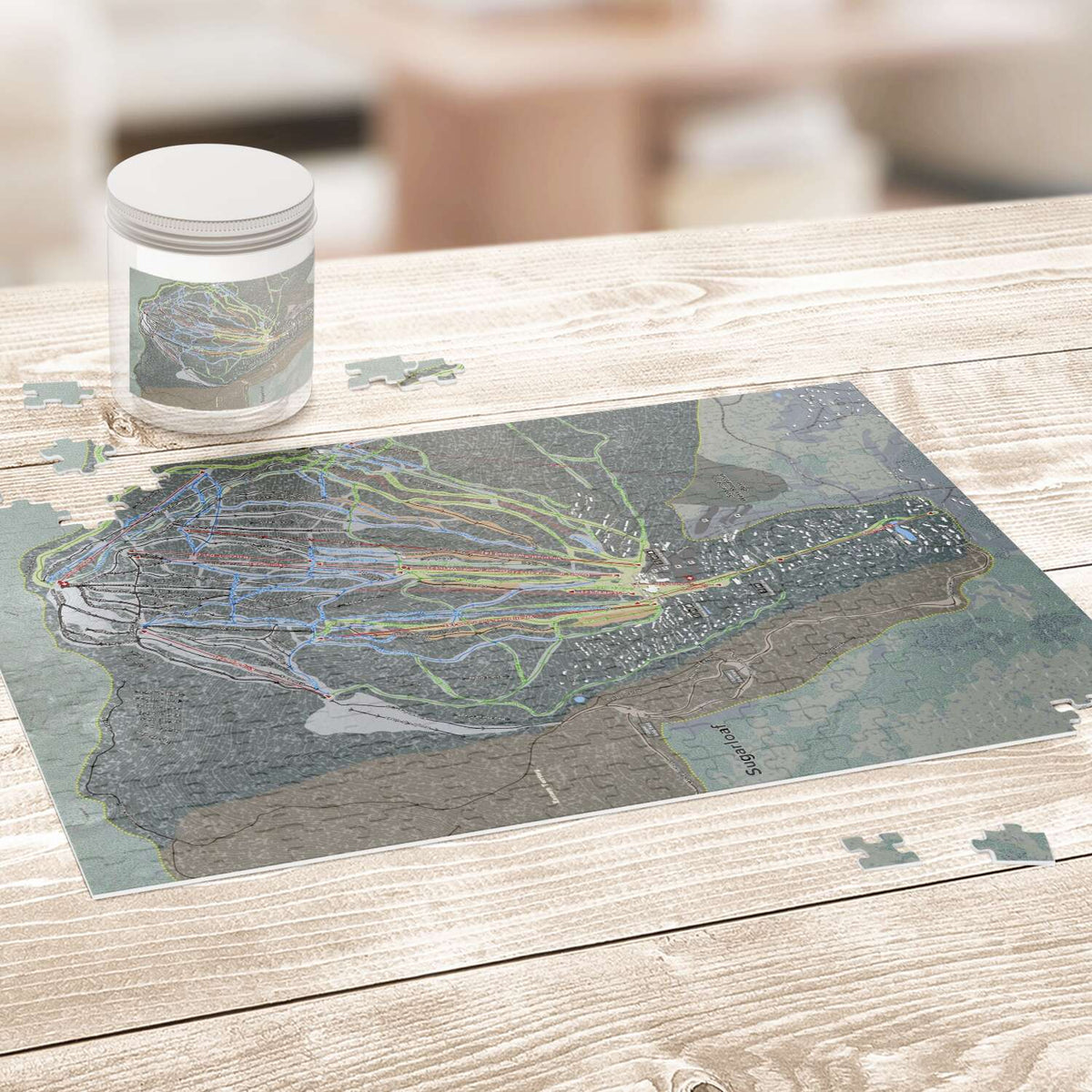 Sugarloaf, Maine Ski Trail Map Puzzle - Powderaddicts
