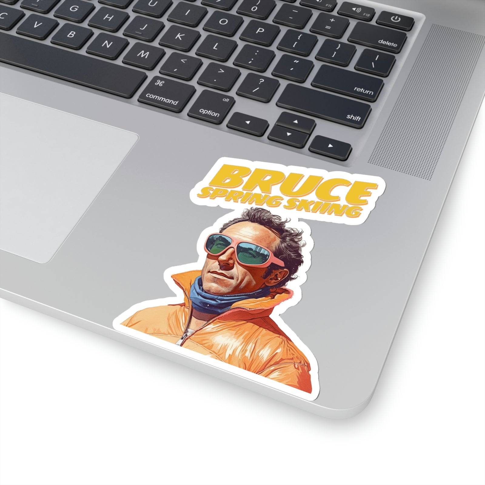 Bruce Spring Skiing Kiss-Cut Stickers