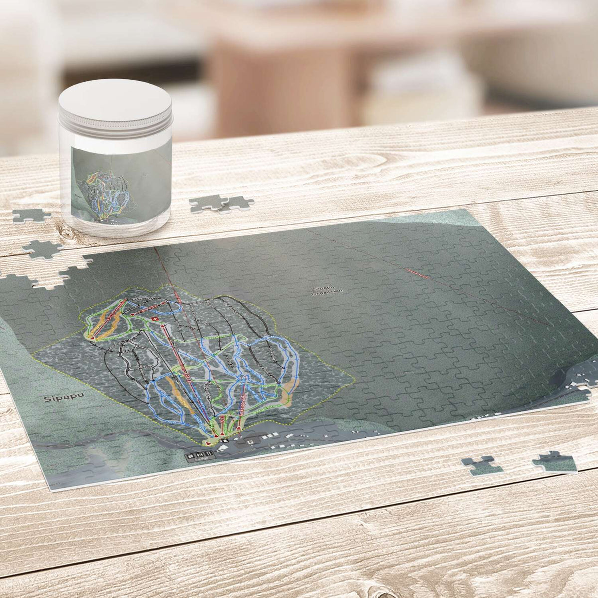Sipapu New Mexico Ski Trail Map Puzzle - Powderaddicts