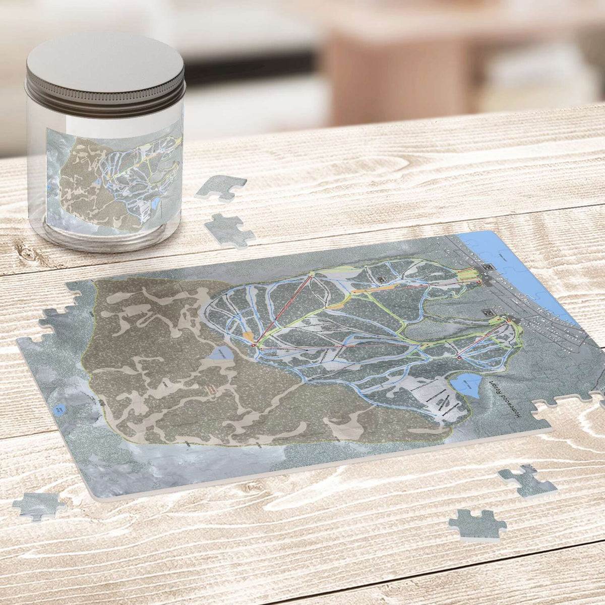Homewood Trail, California Ski Trail Map Puzzle - Powderaddicts