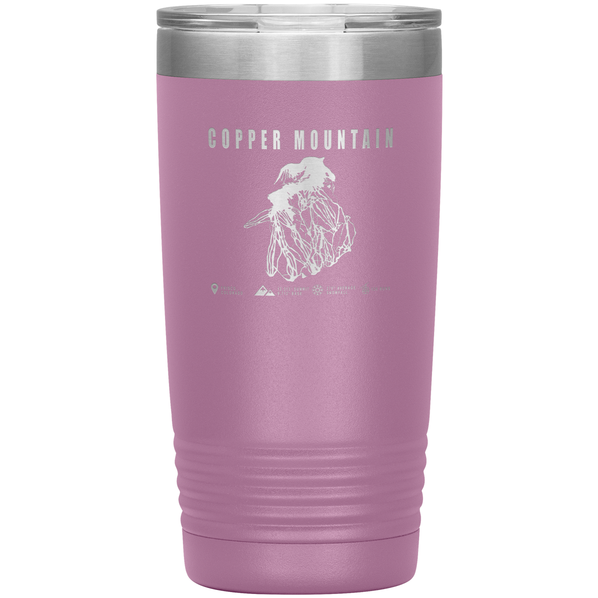 Copper Mountain Colorado Ski Trail Map 20oz Tumbler - Powderaddicts