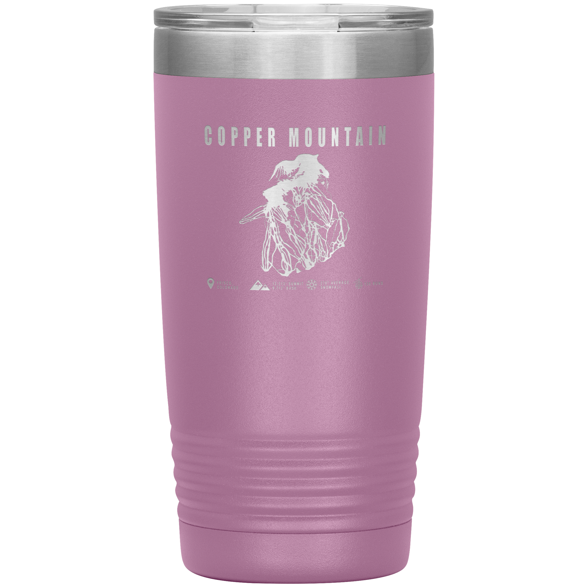 Copper Mountain Colorado Ski Trail Map 20oz Tumbler - Powderaddicts