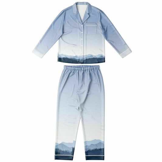 Mountain Gradient Satin Pajamas - Powderaddicts