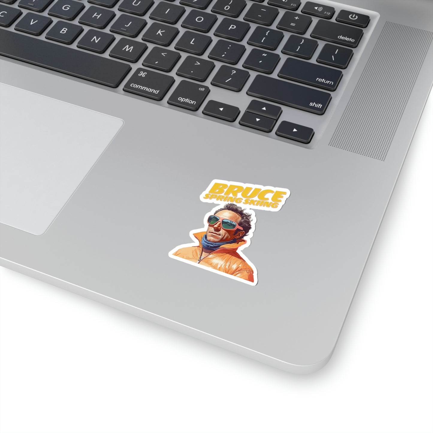 Bruce Spring Skiing Kiss-Cut Stickers