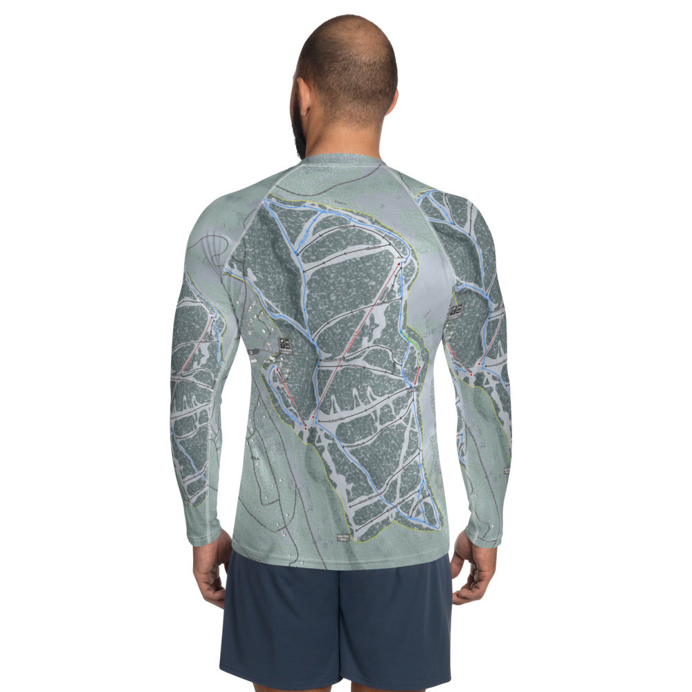 Eagle Point, Utah Ski Trail Map Men's Base Layer Top - Powderaddicts
