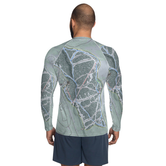 Eagle Point, Utah Ski Trail Map Men's Base Layer Top - Powderaddicts