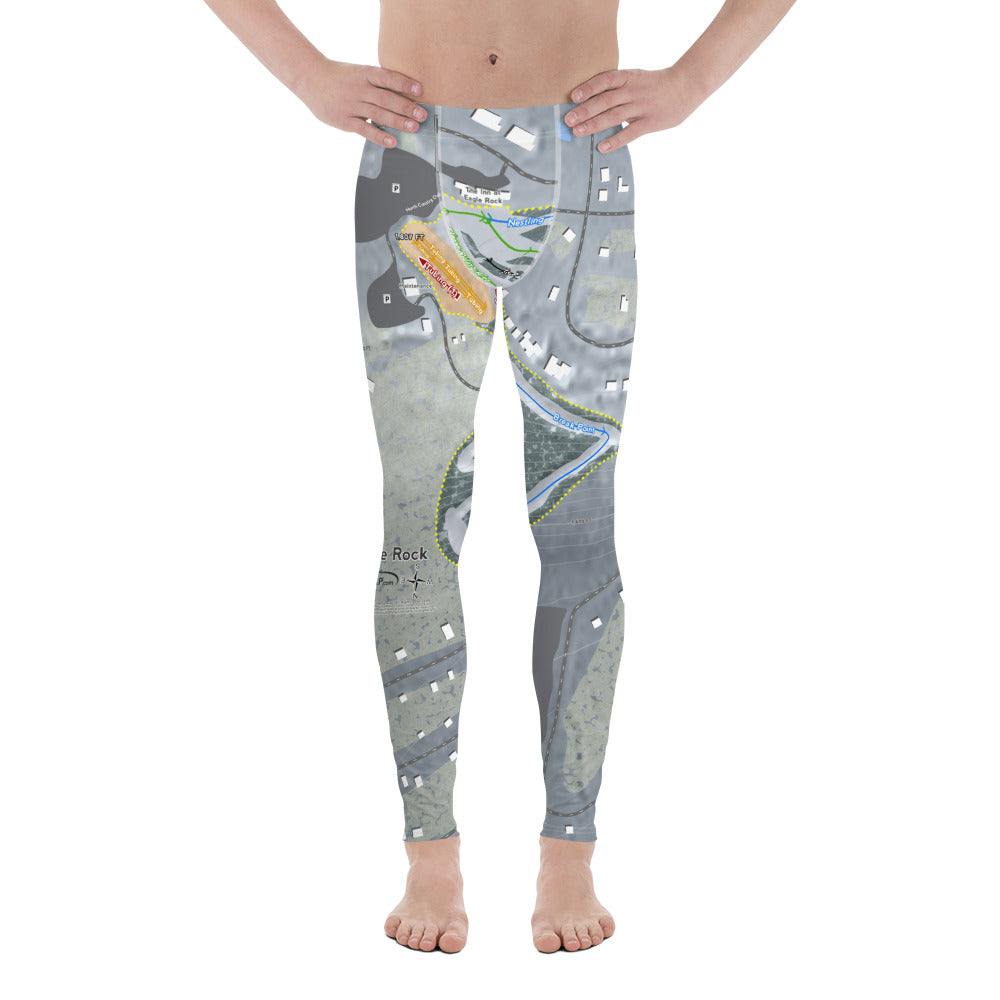 Eagle Rock, Pennsylvania Ski Trail Map Men&#39;s Base Layer Bottom - Powderaddicts