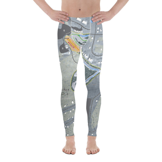 Eagle Rock, Pennsylvania Ski Trail Map Men's Base Layer Bottom - Powderaddicts