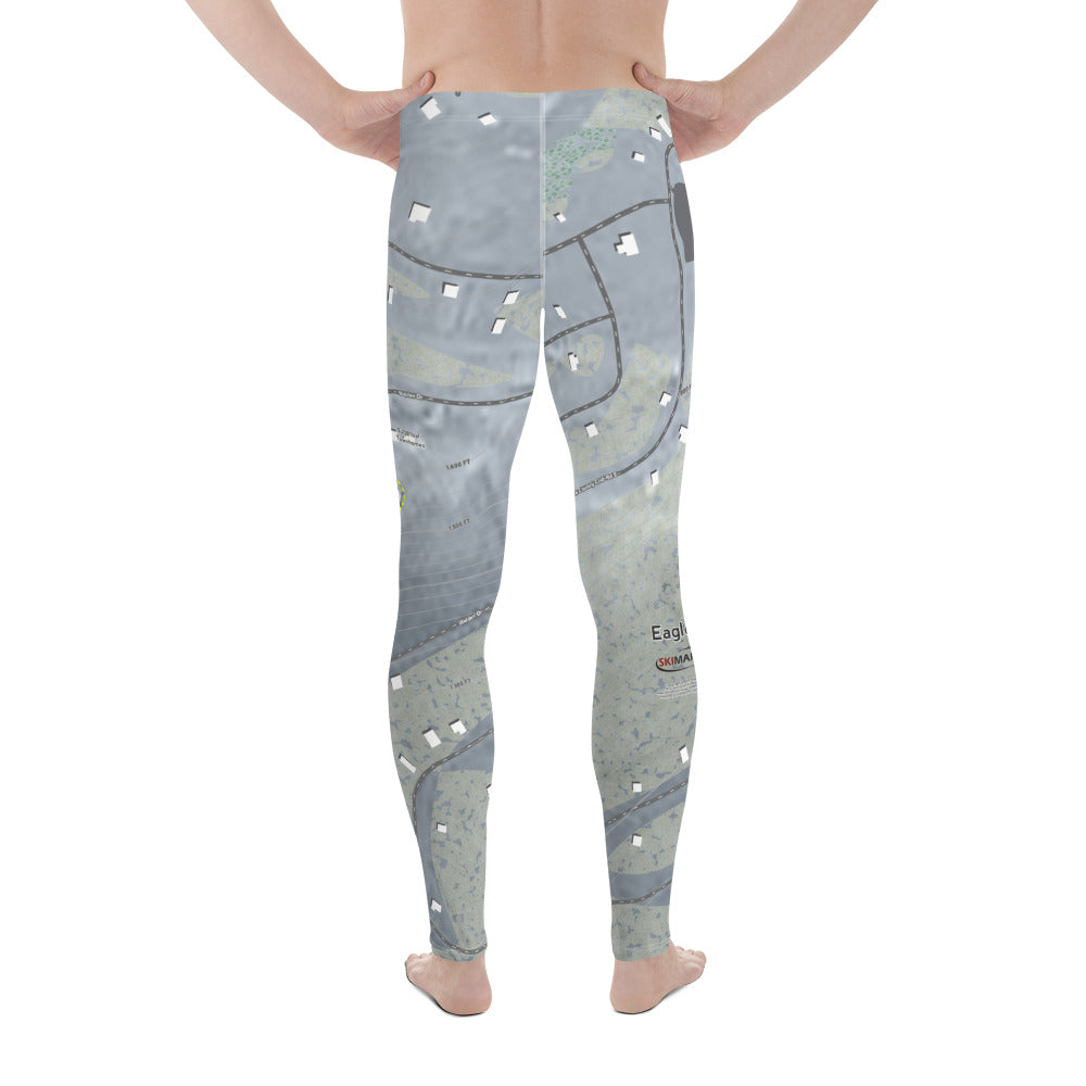 Eagle Rock, Pennsylvania Ski Trail Map Men's Base Layer Bottom - Powderaddicts