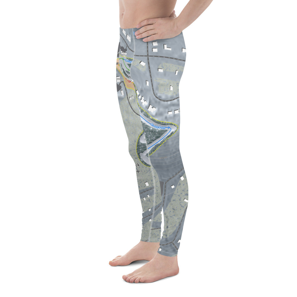 Eagle Rock, Pennsylvania Ski Trail Map Men's Base Layer Bottom - Powderaddicts