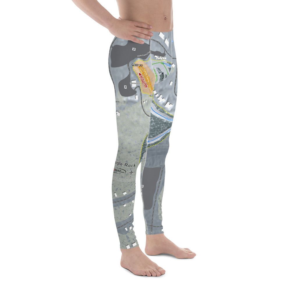 Eagle Rock, Pennsylvania Ski Trail Map Men's Base Layer Bottom - Powderaddicts