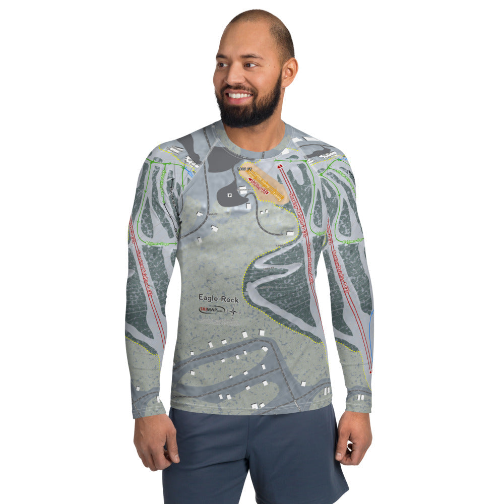 Eagle Rock, Pennsylvania Ski Trail Map Men's Base Layer Top