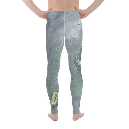 Eaglecrest, Alaska Ski Trail Map Men's Base Layer Bottom - Powderaddicts