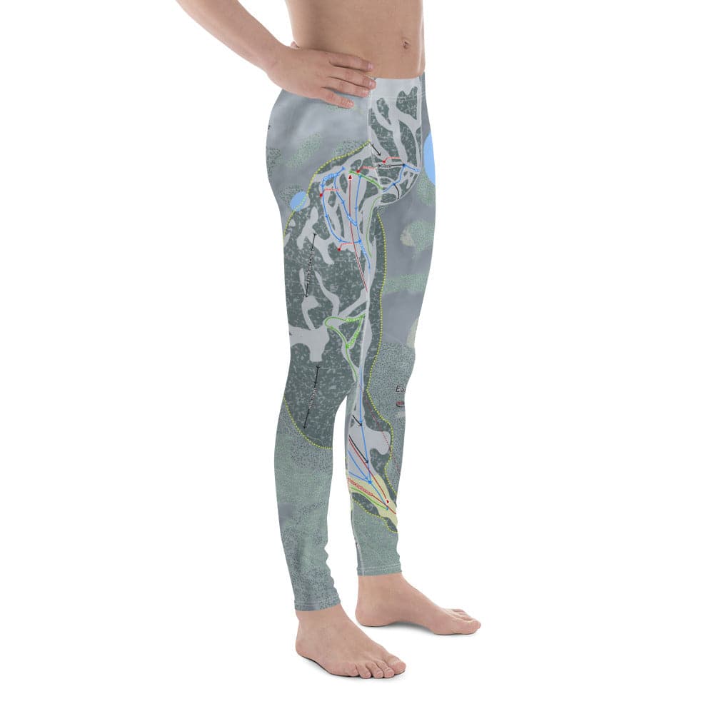 Eaglecrest, Alaska Ski Trail Map Men&#39;s Base Layer Bottom - Powderaddicts