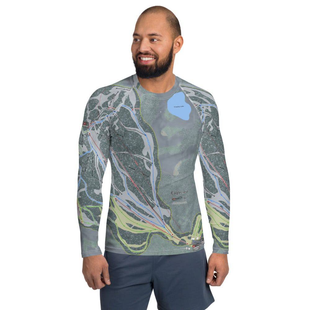 Eaglecrest, Alaska Ski Trail Map Men's Base Layer Top