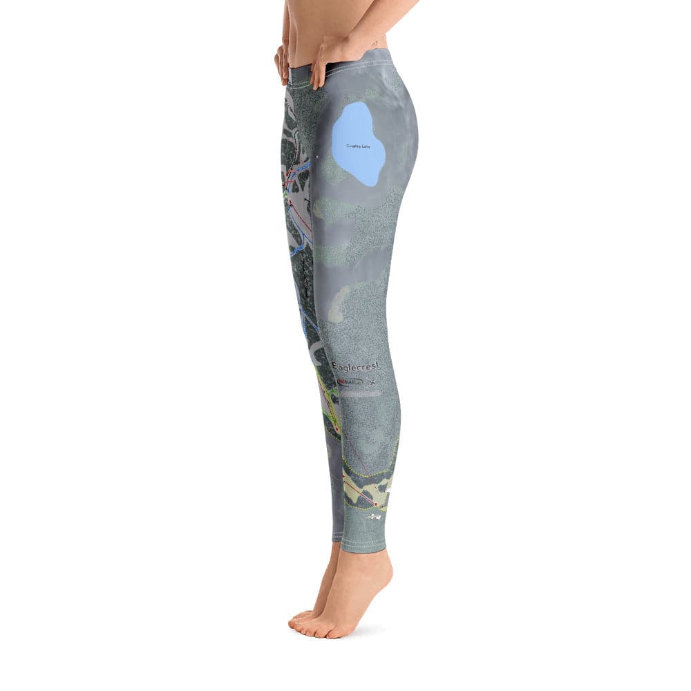 Eaglecrest, Alaska Ski Trail Map Women's Base Layer Bottom - Powderaddicts
