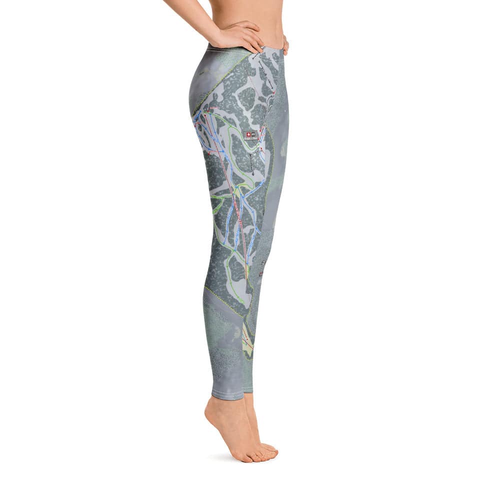 Eaglecrest, Alaska Ski Trail Map Women's Base Layer Bottom - Powderaddicts