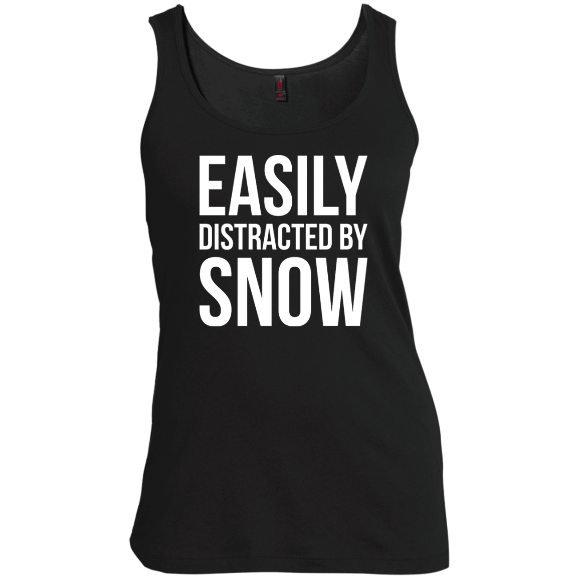 Easily Distracted By Snow Tank Tops - Powderaddicts