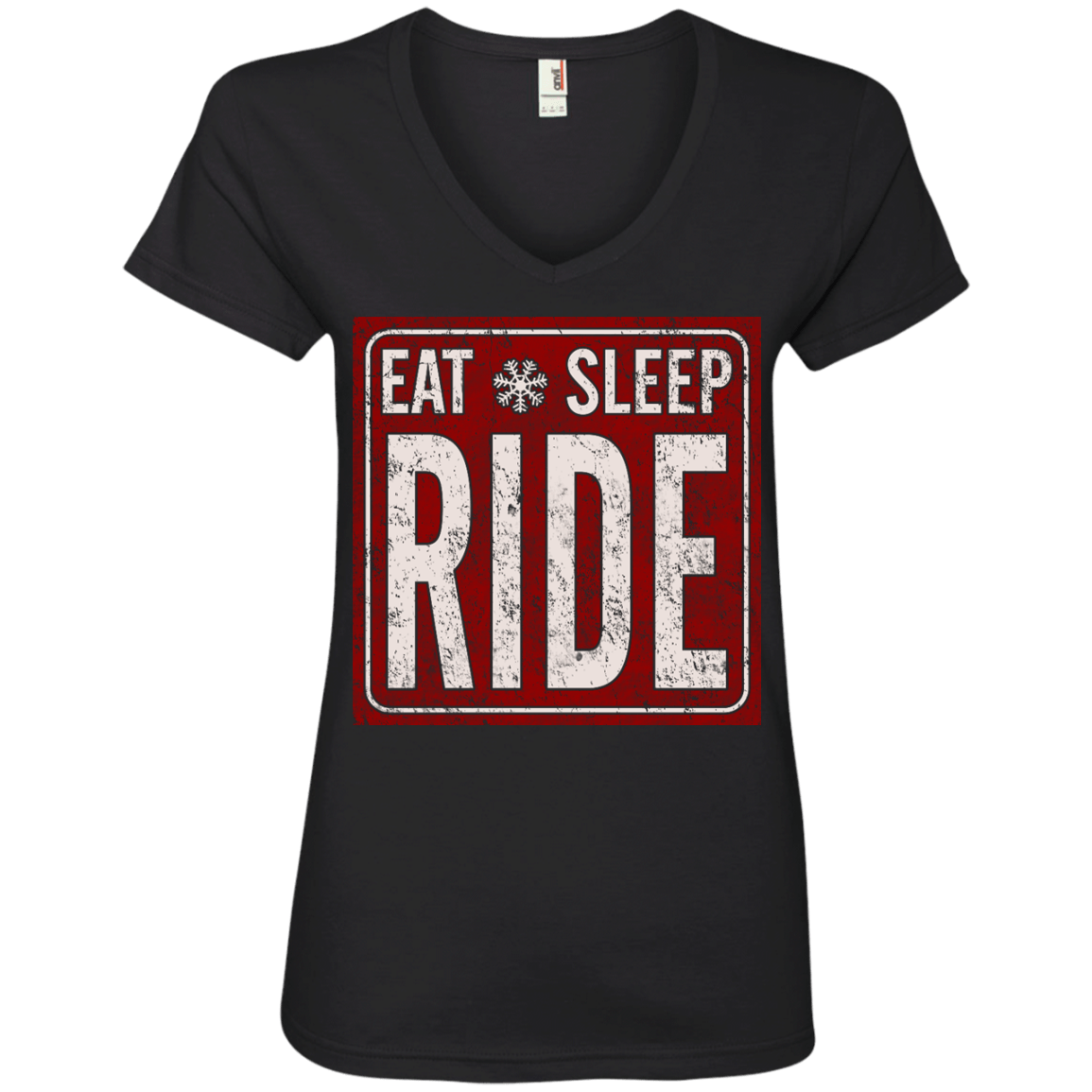 Eat Sleep Ride Ladies Tees - Powderaddicts