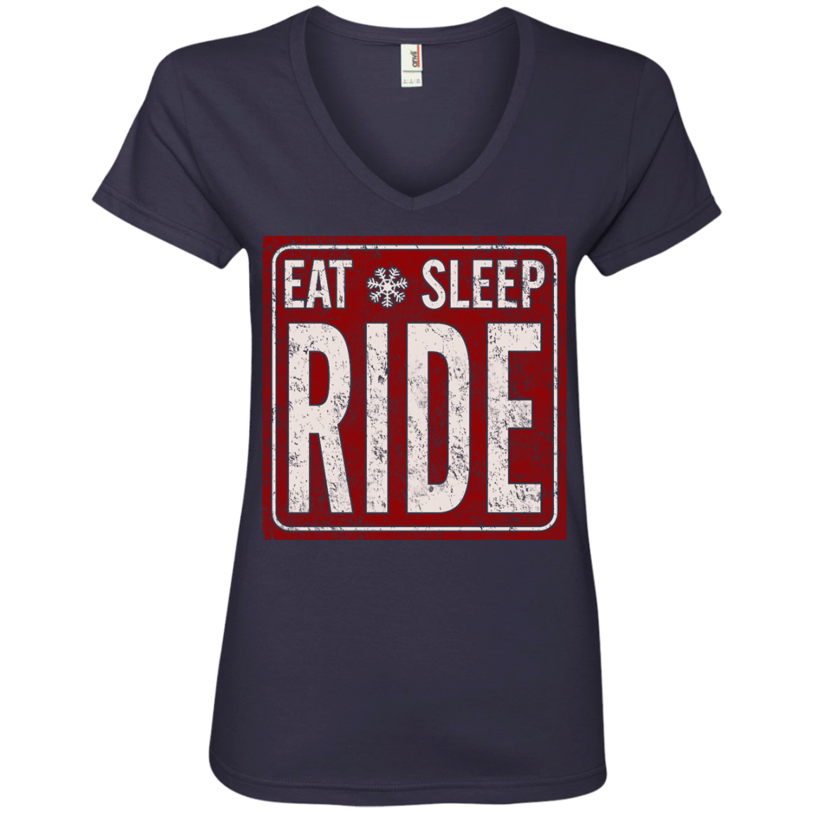 Eat Sleep Ride Ladies Tees - Powderaddicts