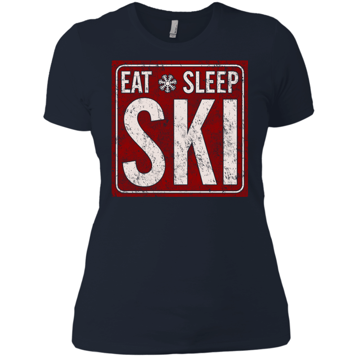 Eat Sleep Ski Ladies Tees - Powderaddicts