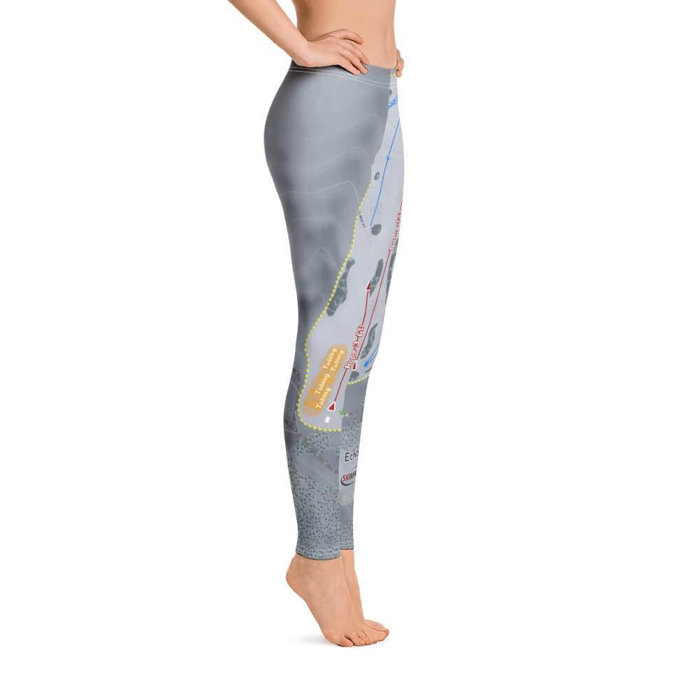Echo Valley, Washington ski Trail Map Women's Base Layer Bottom - Powderaddicts