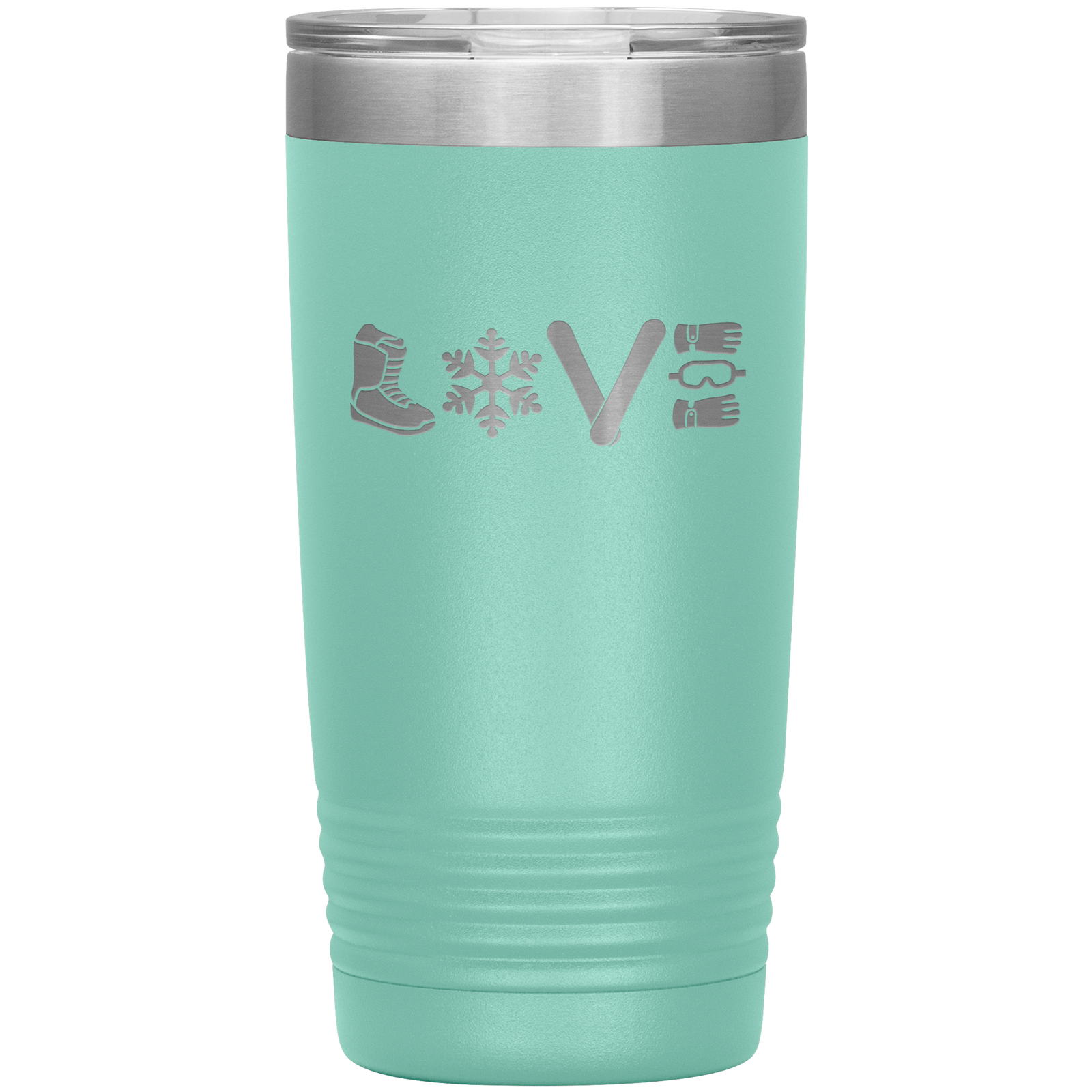 Love Snowboard Symbols 20oz Tumbler - Powderaddicts