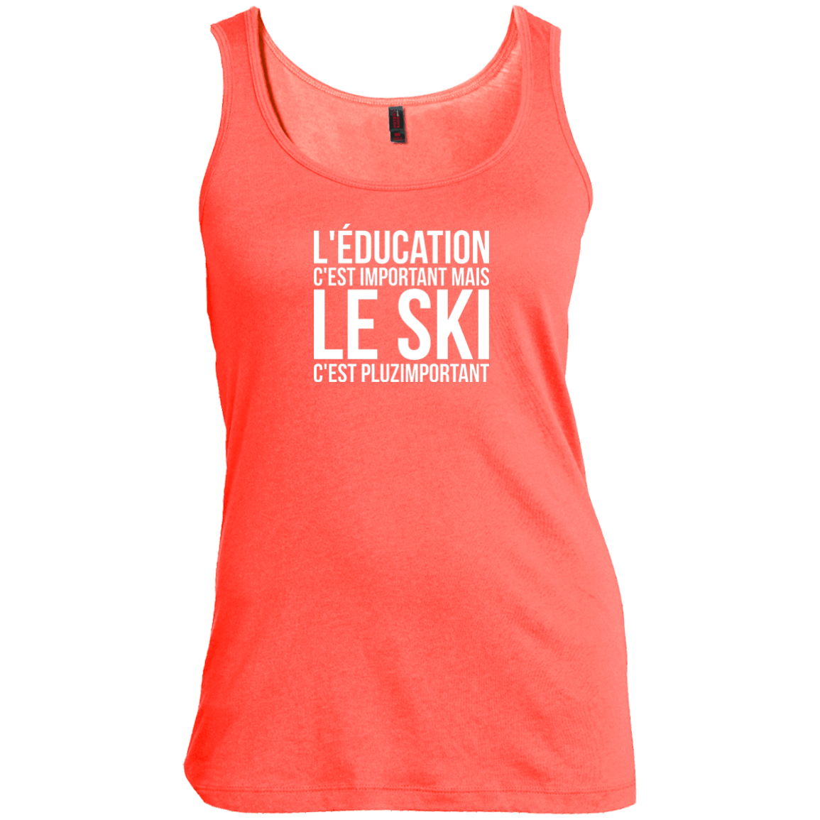 Education Is Important But Skiing Is Importanter - French Tank Tops - Powderaddicts
