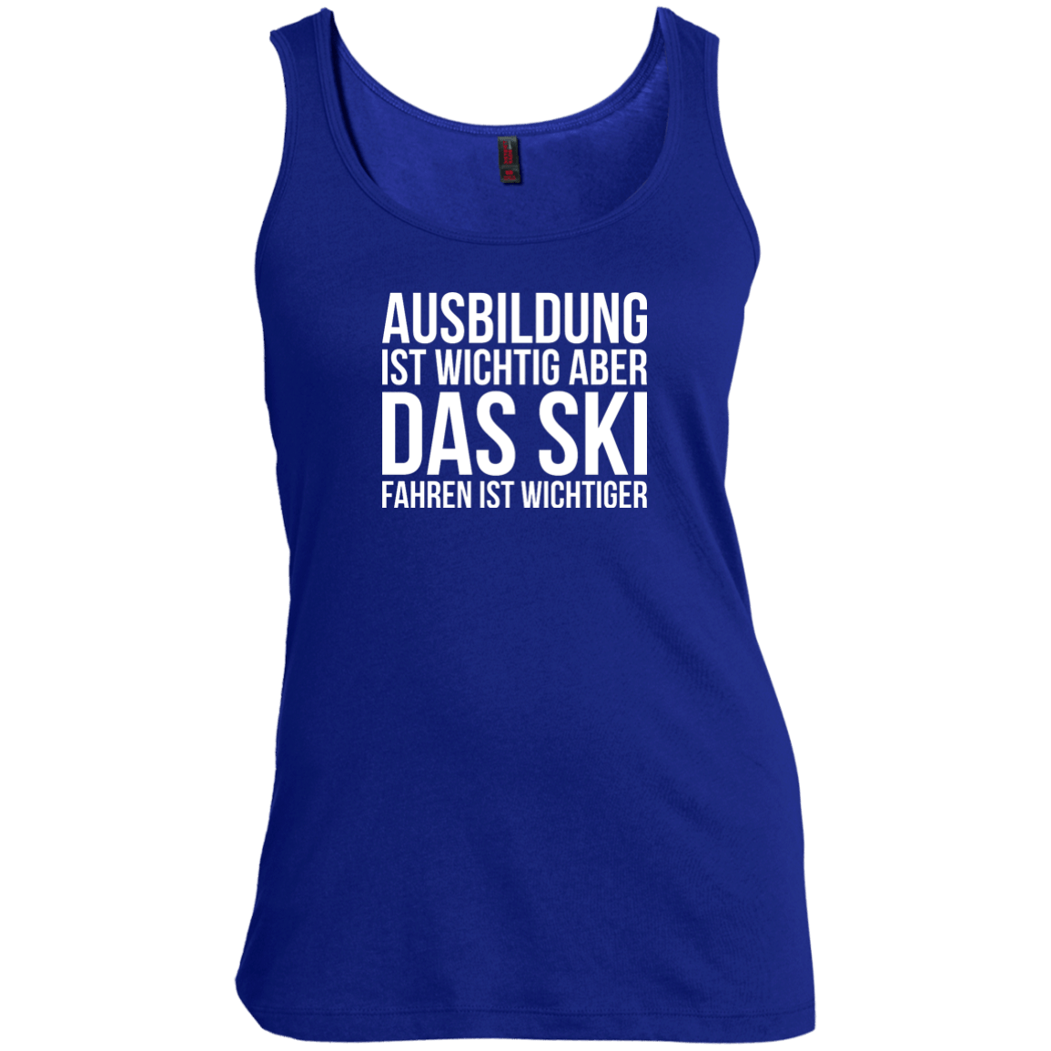 Education Is Important But Skiing Is Importanter - German Tank Tops - Powderaddicts