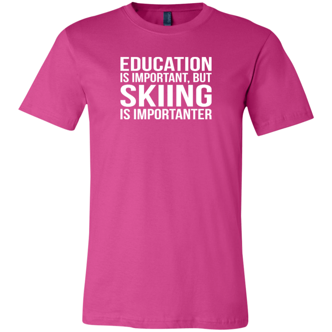 Education Is Important But Skiing Is Importanter Youth Tees - Powderaddicts