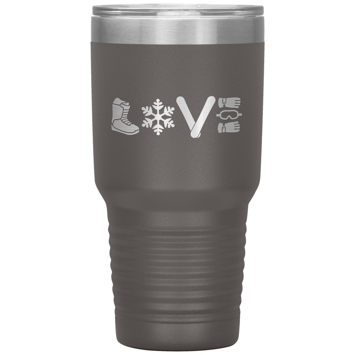 Love Snowboard Symbols 30oz Tumbler - Powderaddicts