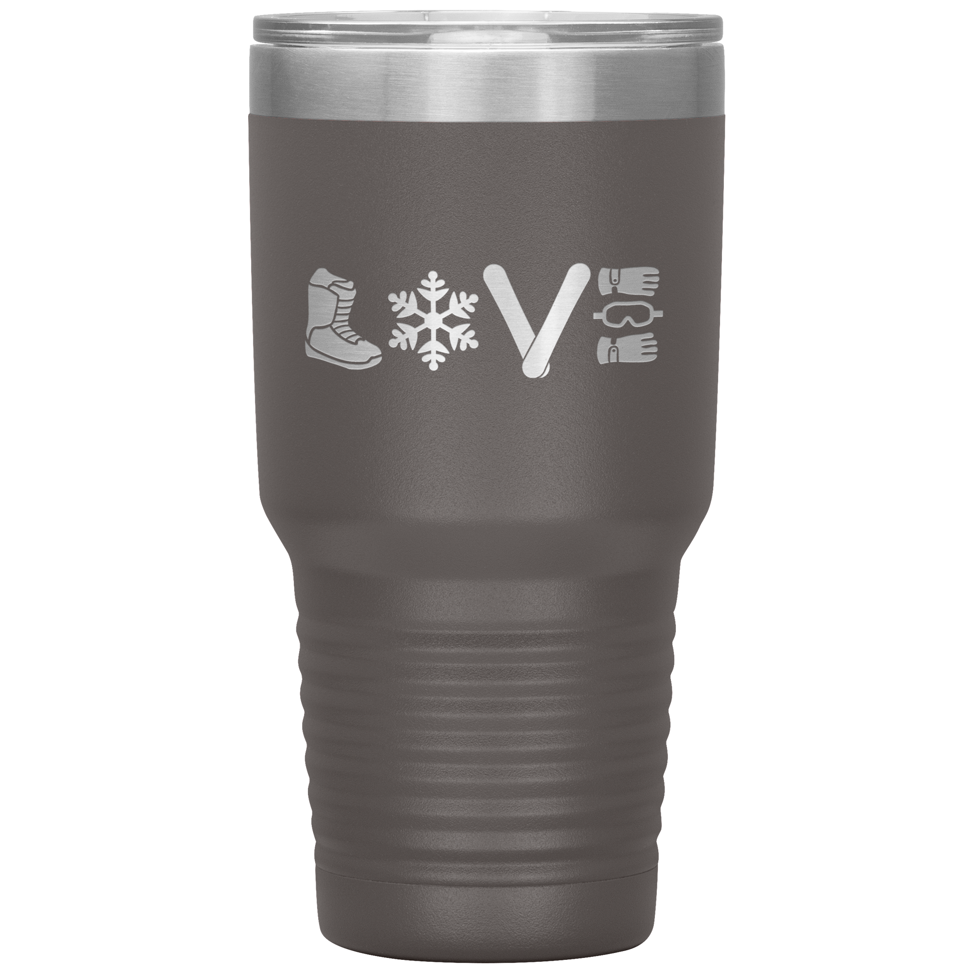 Love Snowboard Symbols 30oz Tumbler - Powderaddicts