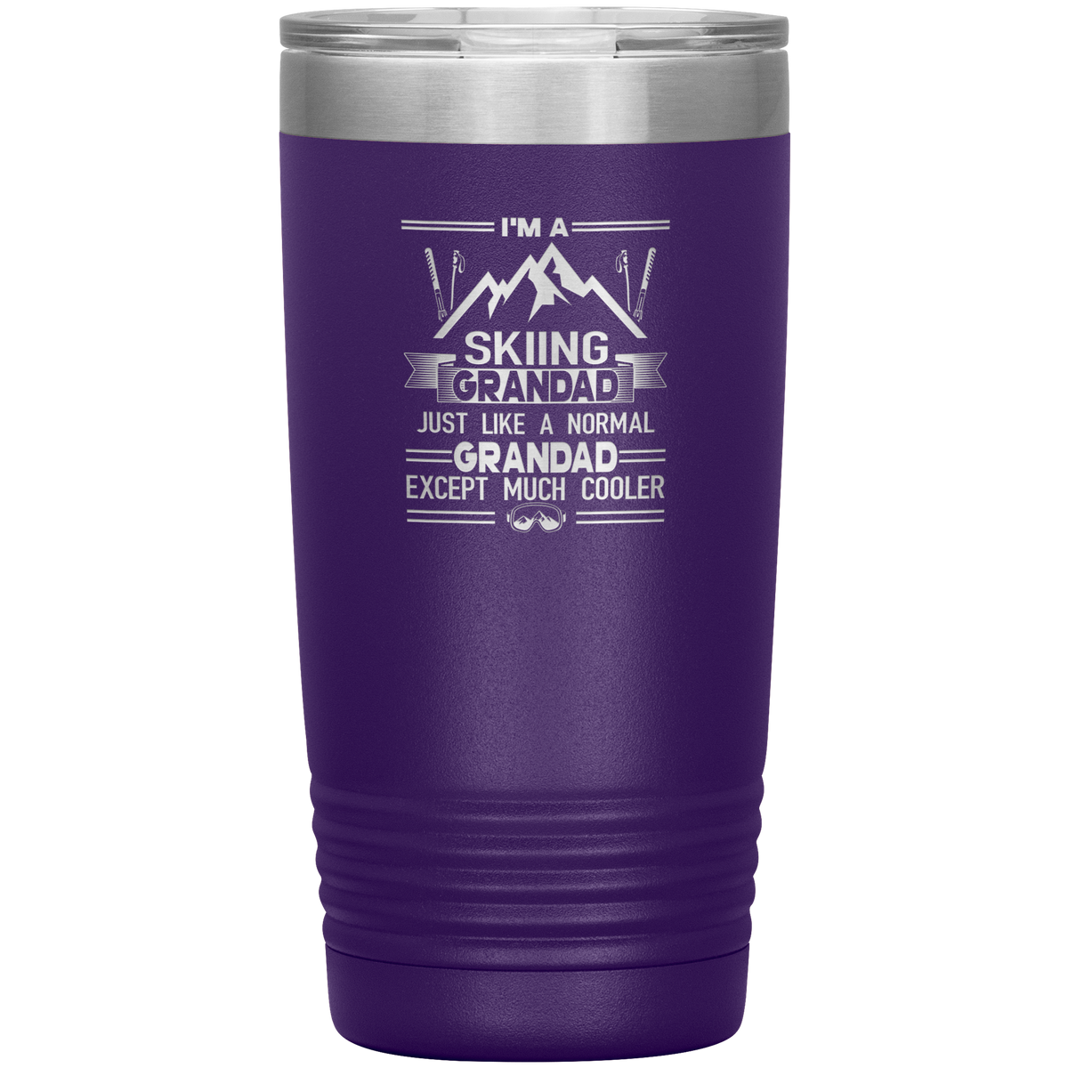 I&#39;m A Skiing Grandad 20oz Tumbler - Powderaddicts