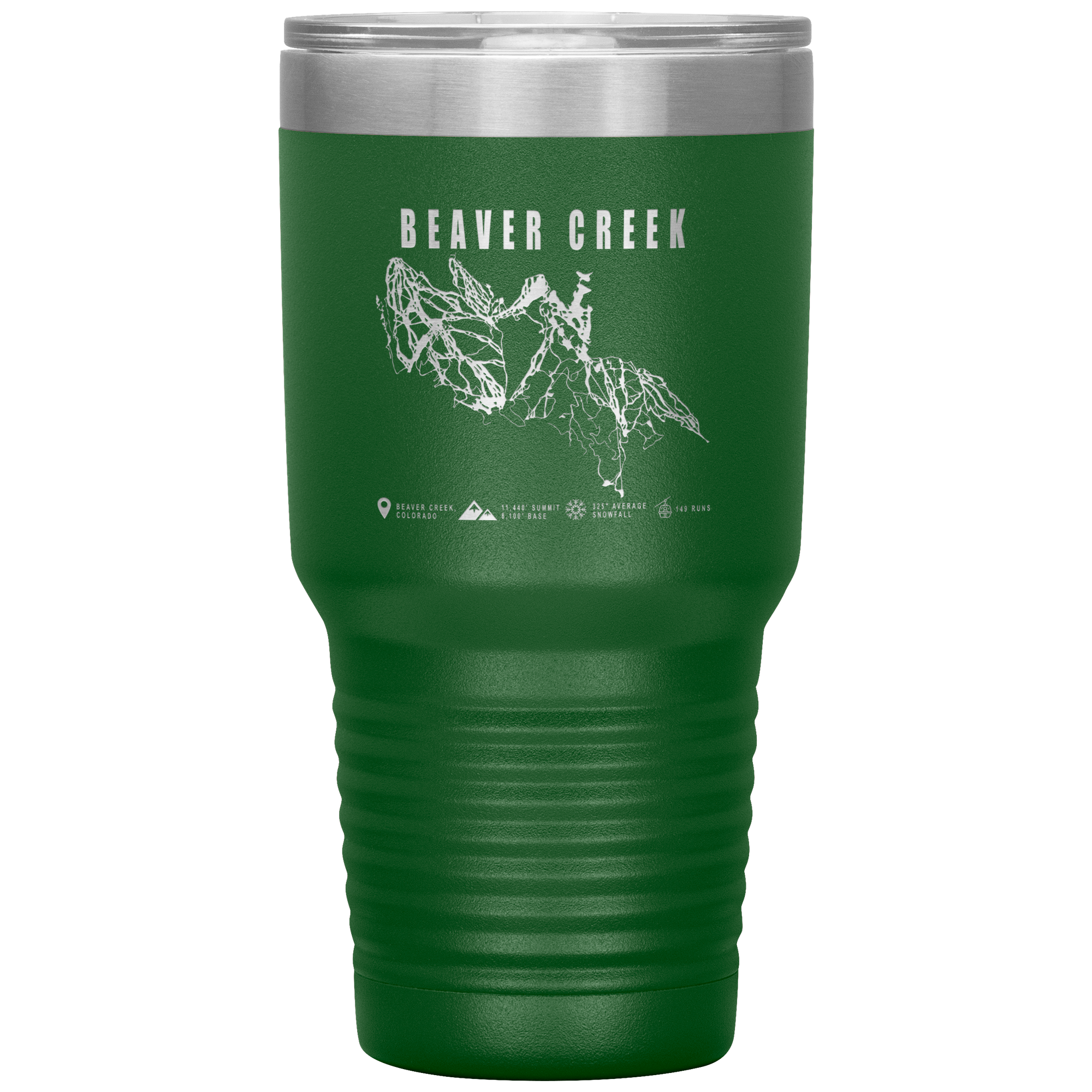 Beaver Creek Colorado Ski Trail Map 30oz Tumbler - Powderaddicts