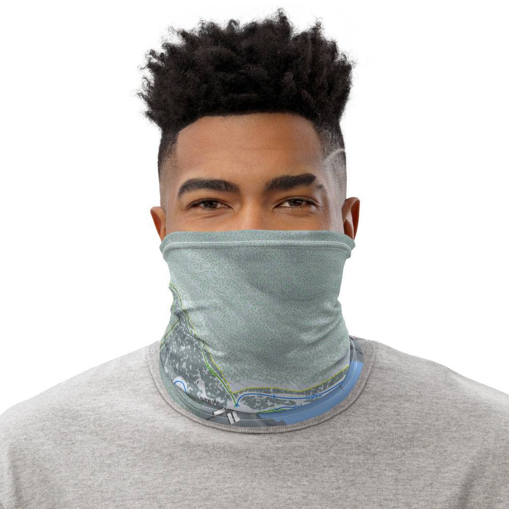 Elk Mountain, Pennsylvania Ski Trail Map Neck Gaiter