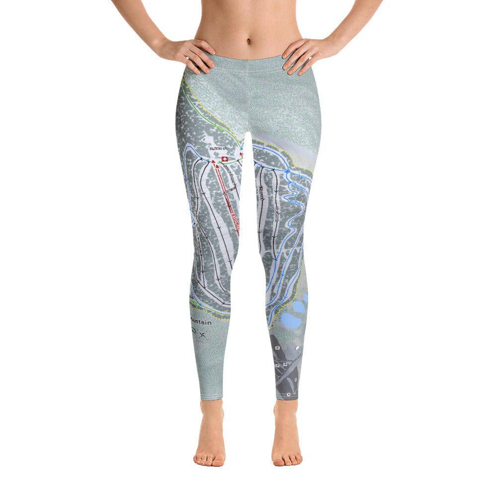 Elk Mountain, Pennsylvania Ski Trail Map Women's Base Layer Bottom - Powderaddicts