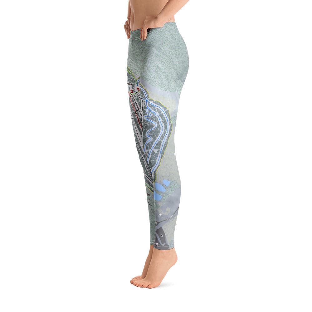 Elk Mountain, Pennsylvania Ski Trail Map Women's Base Layer Bottom - Powderaddicts