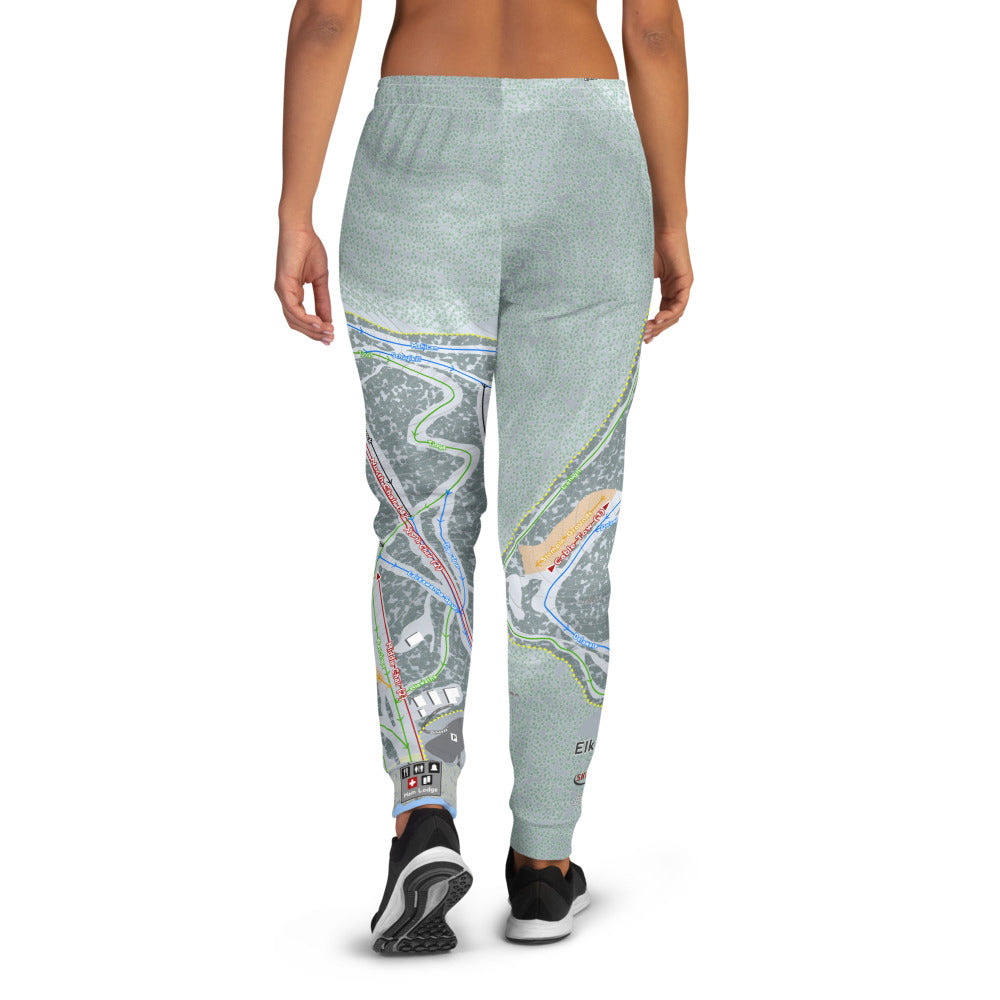 Elk Mountain, Pennsylvania Ski Trail Map Women's Mid-Layer - Powderaddicts