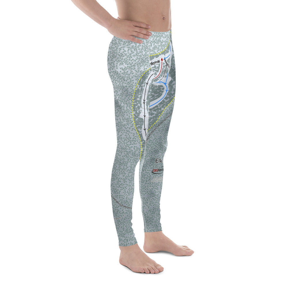Elk Ridge, Arizona Ski Trail Map Men's Base Layer Bottom - Powderaddicts