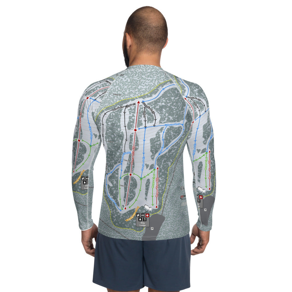 Elk Ridge, Arizona Ski Trail Map Men's Base Layer Top - Powderaddicts
