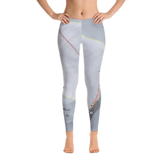 Elko Snobowl, Nevada Ski Trail Map Women's Base Layer Bottom - Powderaddicts