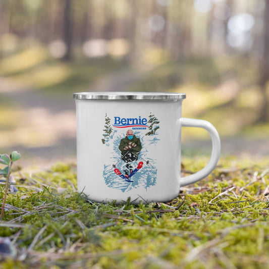 Bernie Senders Enamel Mug - Powderaddicts